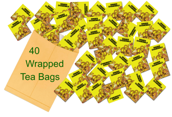 Ginger Chamomile 40 Wrapped Tea