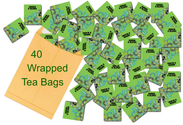 Green 8 Blend 40 Wrapped Tea Bags