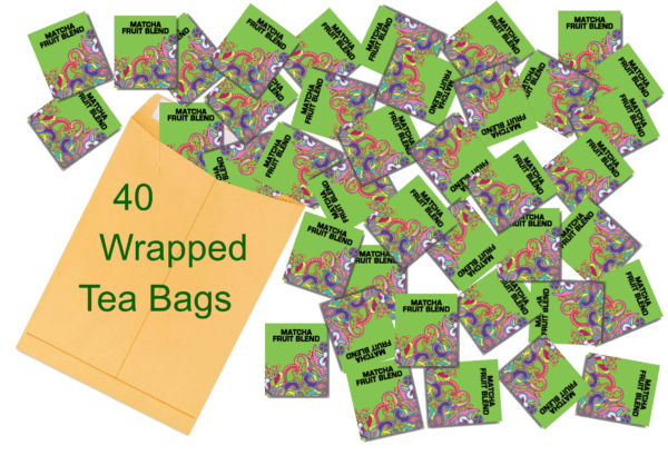 Matcha Fruit Blend 40 Wrapped Tea Bags