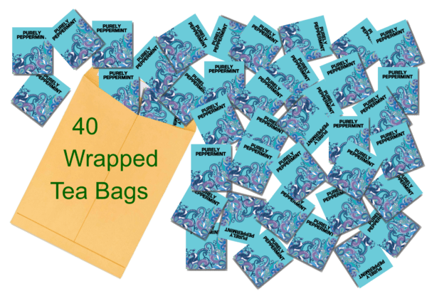 Purely Peppermint 40 Wrapped Tea Bags