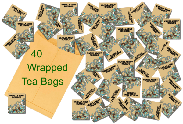 Vanilla Mint Rooibos 40 Wrapped Tea Bags